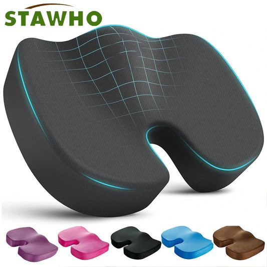 Ergonomic Memory Foam Coccyx Cushion